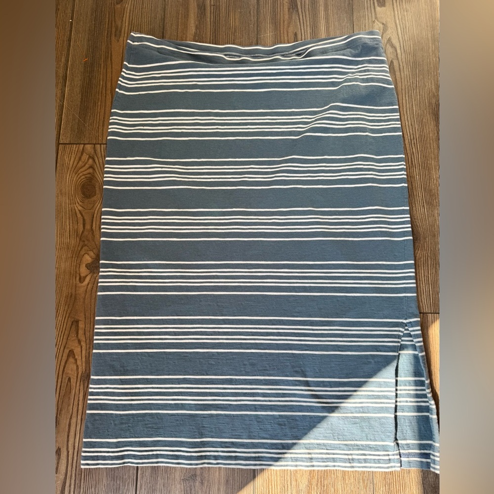 Patagonia Blue and White Striped Maxi Skirt - Picture 3 of 3